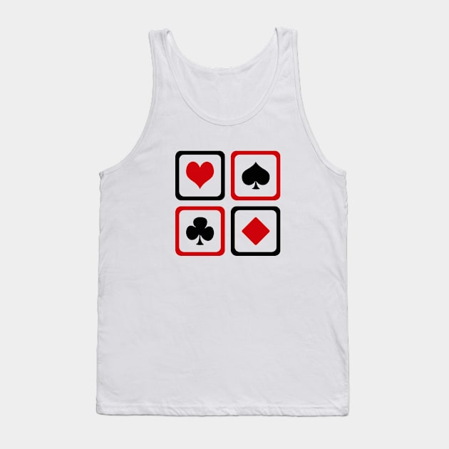 Playing card Tank Top by BattaAnastasia